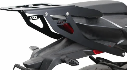 Vista 5 de GP Kompozit Portaequipajes trasero negro compatible con Bajaj Dominar 250 / Dominar 400 2017-2023