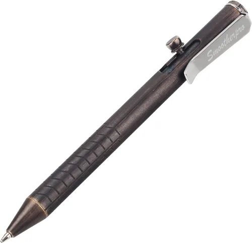 Vista 8 de SMOOTHERPRO Bolígrafo de acción de perno de latón macizo, compatible con Natural