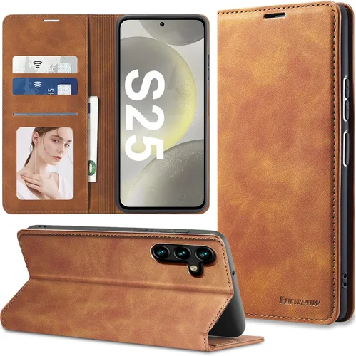 Vista 43 de Funda de piel con tapa para Samsung Galaxy Z Flip 3, con protección de bisagra, delgada y magnética tipo cartera [1 tarjetero], funda protectora a