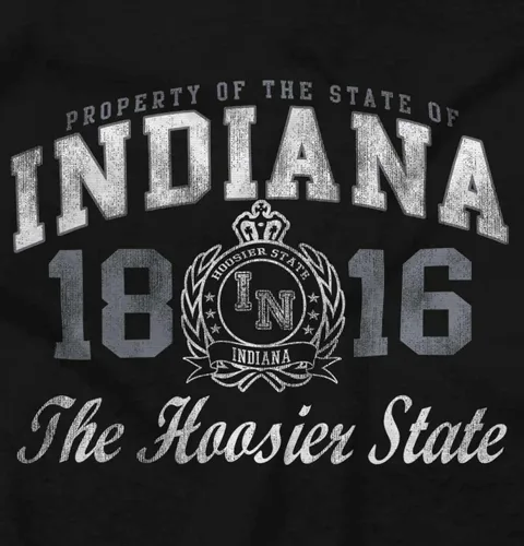 Vista 32 de Indiana Midwestern Souvenir Tourist in Crewneck Camisetas Mujer