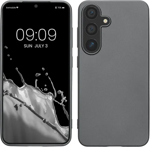 Vista 98 de kwmobile Funda compatible con Samsung Galaxy S23 - Funda protectora de silicona TPU suave y delgada - Piedra antigua
