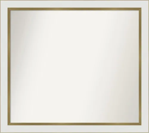 Vista 192 de Amanti Art Espejo personalizado, espejo de baño estrecho Alexandria White Wash, espejo de pared o espejo de tocador de baño sobre el fregadero