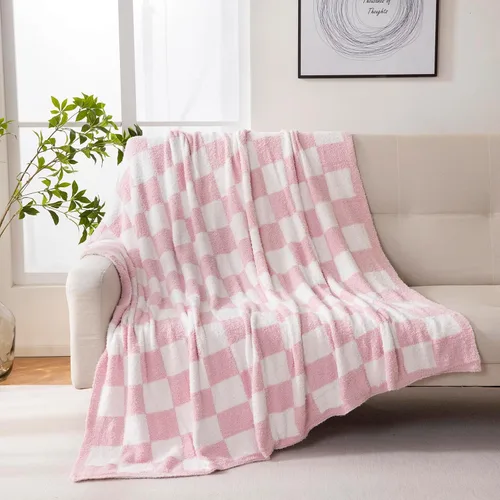 Vista 14 de YIRUIO Mantas y cobijas ultra suaves extra mullidas y cálidas, de felpa esponjosa y acogedora, de peso medio, ideales para regalos en cumpleaños