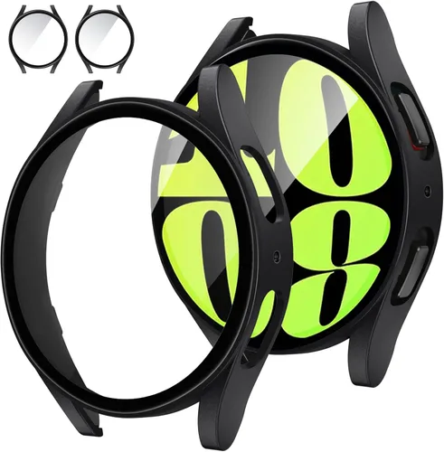 Vista 20 de Tensea [Paquete de 2]: Funda protectora de pantalla para Samsung Galaxy Watch FE 2024/5 2022/4 2021, accesorios de 1.57 pulgadas, cubierta