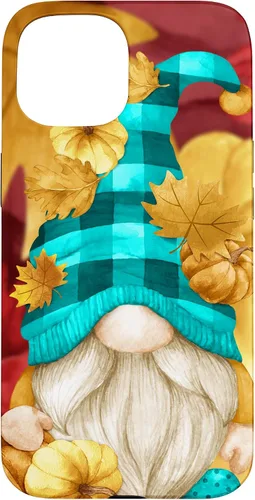 Vista 6 de iPhone 16 Buffalo Plaid Gnomie Cute Autumn Accessories With Fall Gnome Case