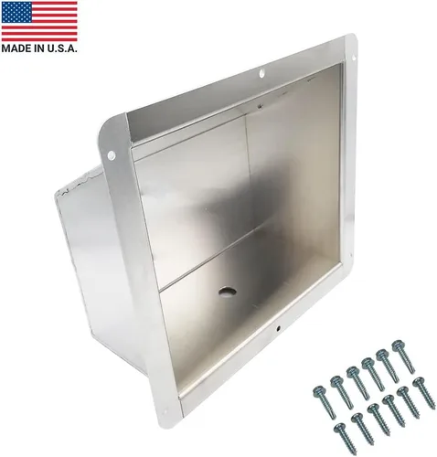 Vista 2 de Pit Posse PP2695 cubeta para luz de trailer con hueco; para trailer de carga cerrado, para auto de competición de NHRA, de aluminio