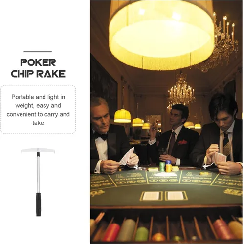 Vista 8 de ibasenice Rake telescópico de la viruta del póker que recoge la barra 27 pulgadas Metal plástico poker Chip colector para juegos y uso doméstico