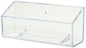 Vista 2 de Tarjeta de visita transparente de montaje en pared premium, tarjetero de regalo (paquete de 1)