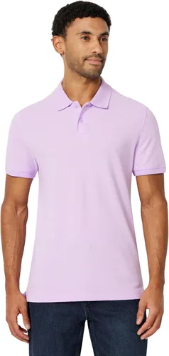 Vista 31 de Amazon Essentials Camiseta polo para hombre de manga corta y ajuste ajustado de algodón piqué Naranja Albaricoque