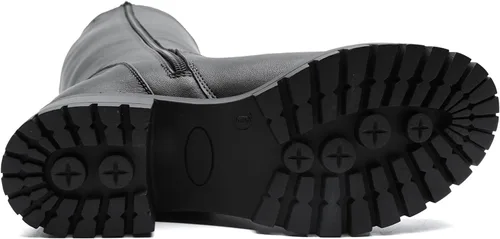 Vista 6 de GLOBALWIN Botas de moda con cordones en la espalda para mujer, altura hasta la rodilla, para otoño e invierno