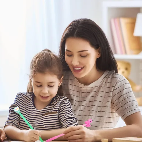 Vista 3 de Muiyaneq - 30 bolígrafos de gel de tinta negra de dibujos animados lindos, bolígrafos de escritura kawaii aleatorios, bolígrafos de estilos surtidos