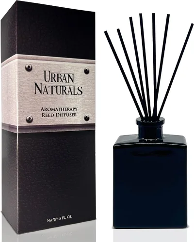 Vista 11 de Urban Naturals Balsam Forest - Juego de aceites difusores de varillas – Abeto Fraser, hoja perenne, pino, cedro leñoso y sándalo – Botella de vidrio