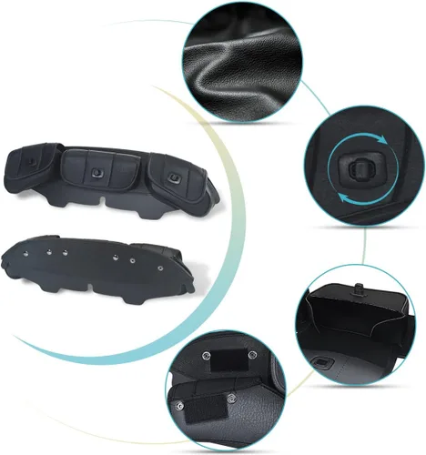 Vista 6 de FOVPLUE Bolsa para Parabrisas, Bolsa de Carenado Batwing de Tres Bolsillos para Harley Electra Glide Street Glide Trike FLHTCU/I FLHTCUTG FLHXXX