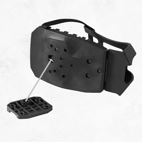 Vista 5 de CyclingDeal Solo jaula de clips para dedos de bicicleta – Compatible con adaptadores de pedales Peloton Bike & Bike+ – Convierte pedales Look Delta