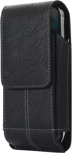 Vista 2 de Funda de piel sintética para teléfono celular, funda giratoria con clip para cinturón para iPhone 17 Pro Max 16 Pro Max, Samsung Galaxy S25 Ultra