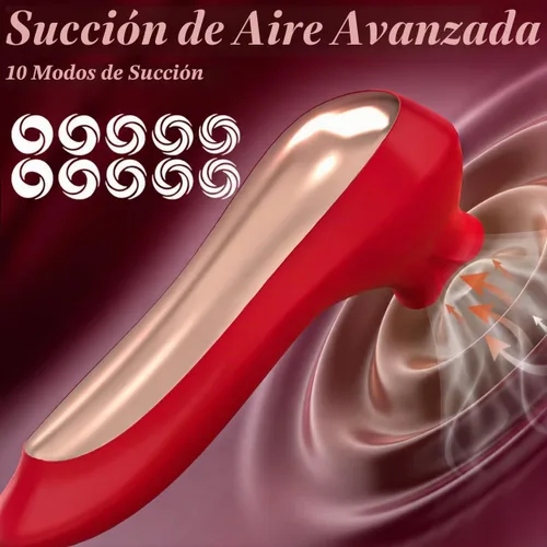 Vista 2 de Sucking Vibrator Rose Toy - Sex Toys for Women Clitoral Sucker Vibrators Adult Toys with 10 Sucking & Vibrating Modes, Womens Rose Sex Toy Suction