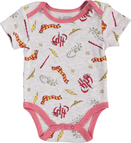 Vista 4 de Harry Potter Body de manga corta para bebé, paquete múltiple de regalo para bebé niña o niño, ropa de bebé