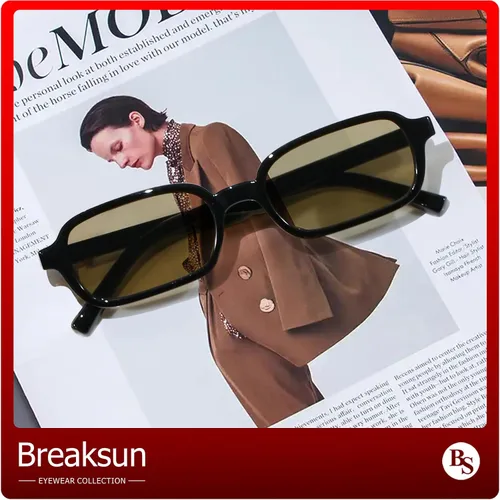 Vista 6 de Lentes de sol rectangulares retro para mujeres y hombres, de moda de los años 90, pequeños anteojos de sol cuadrados 2025 de diseño vintage