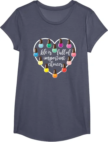 Vista 19 de Life Is Full Of Important Choices - Camiseta de regalo para esmalte de uñas