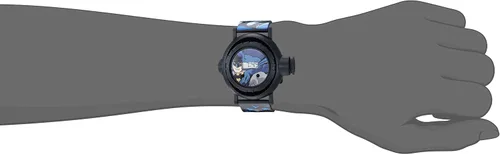 Vista 4 de DC Comics - Reloj de cuarzo para niño con correa de plástico, color negro, 15 (modelo BAT4010AZ)