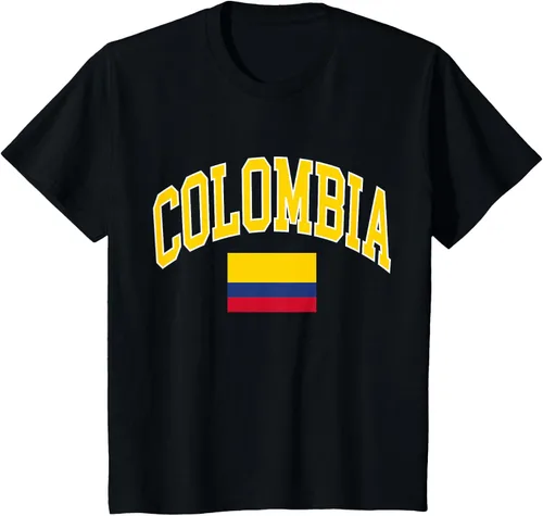 Vista 5 de Camiseta Colombia, Negro