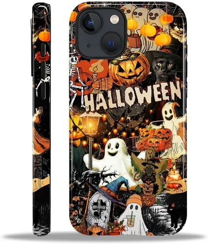 Vista 111 de Funda para iPhone 13 iPhone 14, a prueba de golpes, funda protectora híbrida de 2 capas, doble protección contra caídas, antiarañazos, diseño