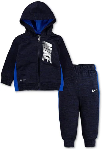 Vista 2 de Nike Conjunto de dos piezas de sudadera con capucha y pantalones con cremallera para bebé niño