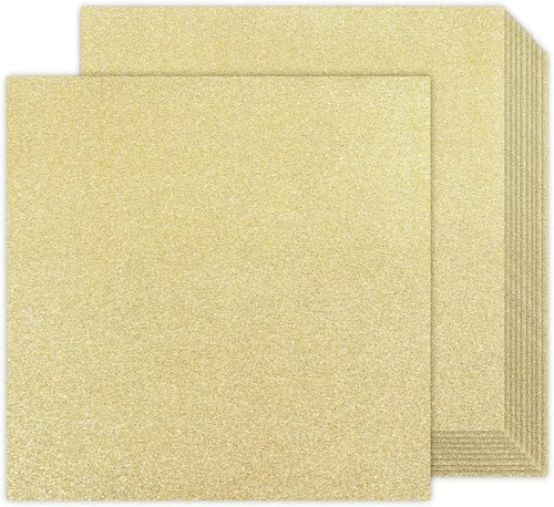 Vista 16 de Goefun - Cartulina negra con purpurina de doble cara de 8.5 x 11 pulgadas, 24 hojas de 9.88 oz/m²/100 libras, papel de cartulina negra