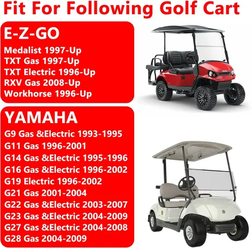 Vista 2 de Zapatas de freno de carrito de golf para EZGO Medalist TXT RXV Workhorse Yamaha G9 G11 G14 G16 G19 G20 G21 G22 G23 G27 G28