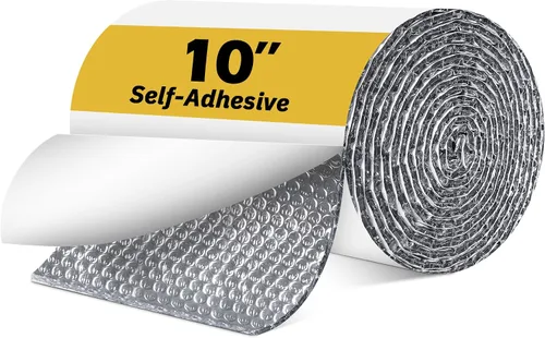 Vista 11 de Cinta aislante reflectante de doble burbuja, envoltura aislante de tubería de CA autoadhesiva para manguera de CA, conducto HVAC, manguera