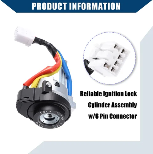 Vista 4 de 81970-3SA00 81250-3SA00 / Interruptor de encendido del cilindro de bloqueo completo para Hyundai Sonata 2009-2014 / Cilindro de bloqueo de puerta
