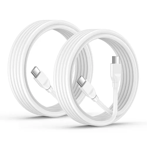 Vista 8 de Cable de carga USB C súper rápido para Samsung S26 de 240 W, cable de carga tipo C a tipo C, cable de 6 pies, paquete de 2 para Samsung Galaxy S26