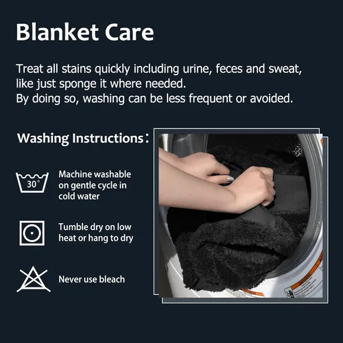 Vista 8 de Kritter Planet - Manta impermeable para perros, reversible, a prueba de agua, para sofá, cama y coche, fundas lavables para sofá para perros