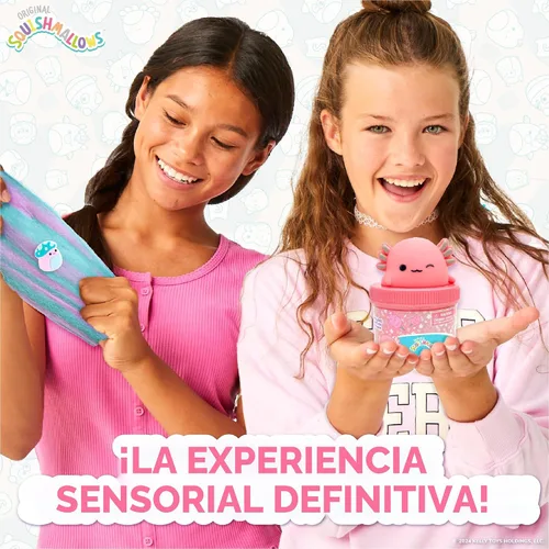 Vista 5 de Original Squishmallows Premium Cloud Slime, paquete de 3, 9 añadidos, 8 onzas