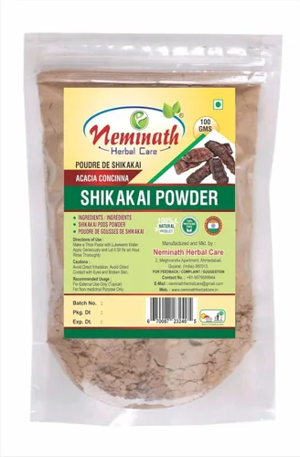 Vista 4 de 1 paquete combinado completo para el cuidado del cabello, 4 unidades (4 x 100 gms) 14.11 oz (amla, aritha, shikakai, bhringraj polvo combo Pack)