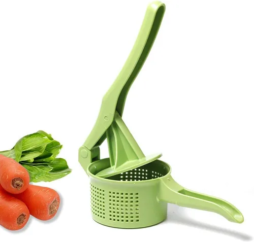 Vista 8 de Spinner - Exprimidor creativo de verduras para apretar frutas, herramienta de deshidratación de presión manual para cocina, comedor (verde)
