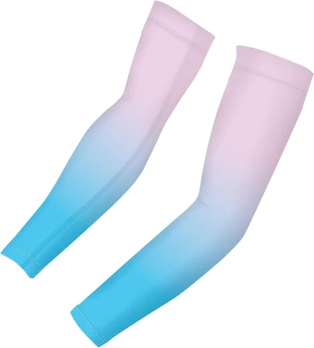 Vista 8 de CLOHOMIN Mangas de brazo para hombres y mujeres elásticas para cubrir tatuajes, manga deportiva refrescante para correr, ciclismo, baloncesto, fútbol