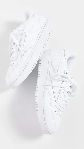 Vista 5 de Reebok Tenis dobles Club C para mujer, Transparente