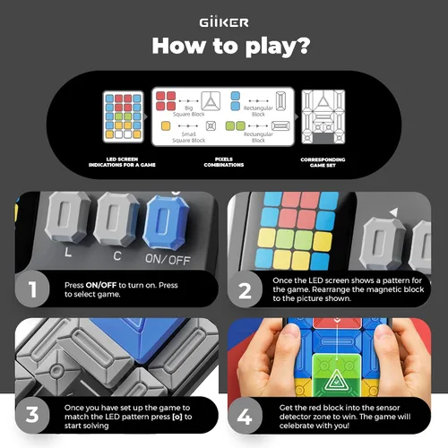 Vista 10 de GiiKER Super Slide Puzzle Game, más de 500 desafíos, juguete STEM para mayores de 6 años