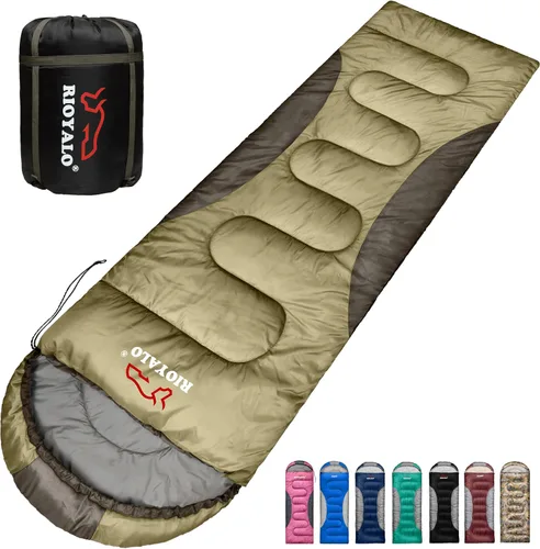 Vista 8 de Sacos de dormir de invierno de 0 grados para adultos, camping en Negro