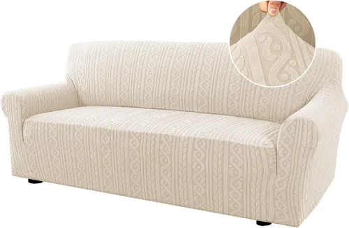 Vista 10 de H.VERSAILTEX - Fundas de silla de 1 pieza, fundas elásticas para sofá lavables, antideslizantes, suaves, para mascotas, fundas para sofá de mejora