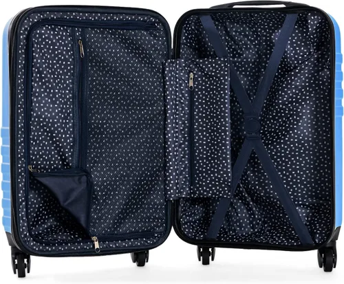 Vista 7 de Ben Sherman Maleta vertical de viaje con ruedas Hereford, Azul brillante, Maleta vertical de viaje con ruedas Hereford