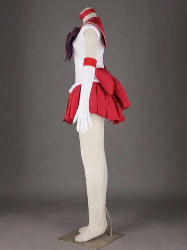 Vista 4 de OURCOSPLAY Conjunto de 6 piezas de disfraz de cosplay de Hino Rei para mujer
