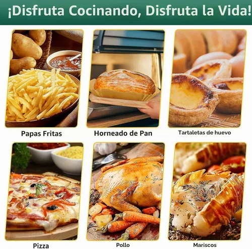 Vista 7 de Forros desechables para freidora de aire, 150 piezas de papel pergamino antiadherente, forros desechables para freidora de aire de 5 a 8 cuartos