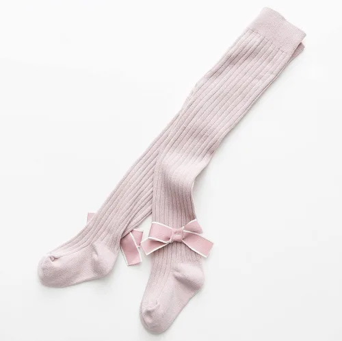 Vista 3 de vanberfia 2-8 T - Mallas de punto trenzado para niñas, medias de algodón para bebés, paquete de 3