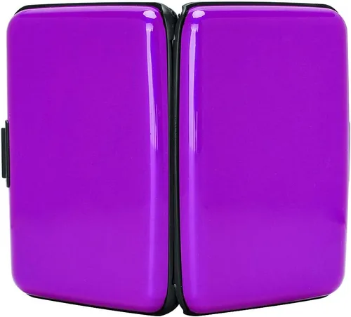 Vista 3 de Elfish.- Funda protectora de aluminio contra RFID, para tarjetas de crédito, carcasa rígida para tarjetas de presentación, cartera de metal