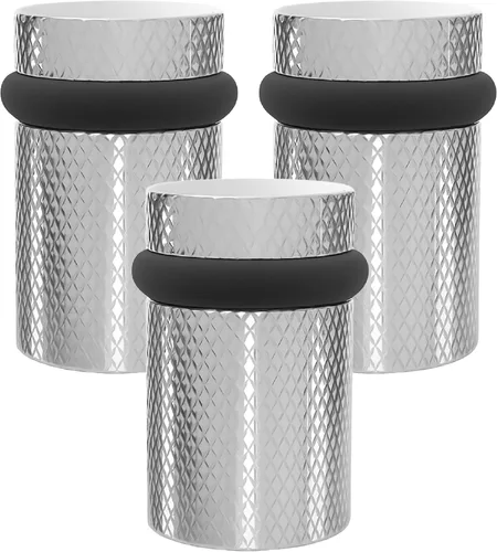 Vista 55 de Mega Handles Tope de Puerta de Piso, Tope Negro de Instalación Rápida Protector de Pared, Protectores de Pared contra Pomos de Puerta, Tope