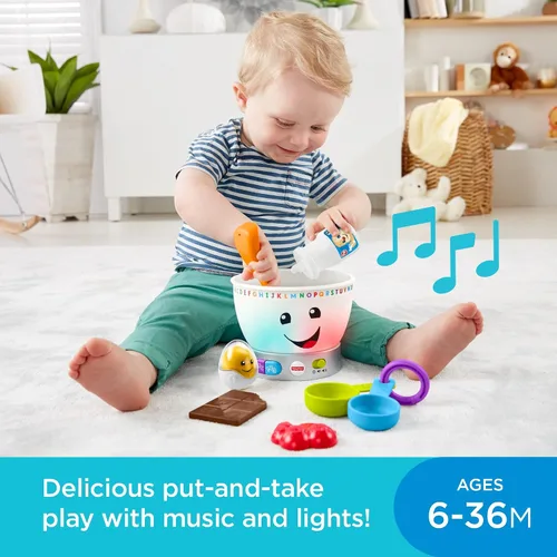 Vista 2 de Fisher-Price Laugh & Learn Magic Color - Cuenco para mezclar, jueguete músical para bebé
