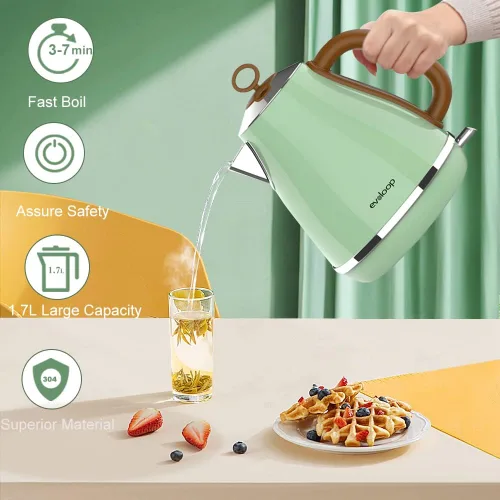 Vista 8 de Evoloop Rapid Egg Cooker eléctrico 6 huevos con hervidores eléctricos Evoloop 1.7L