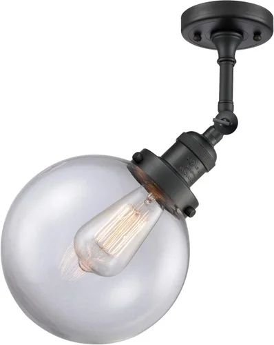 Vista 5 de Innovations INNO203-BK-G202-8-LED Lámpara de pared LED de restauración, color negro